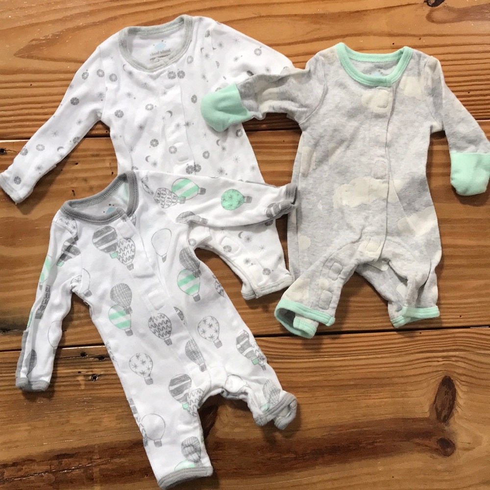 3 Preemie onesies.